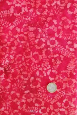 Batik Rouge à fleurs 3868