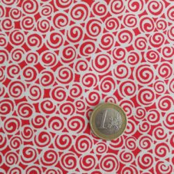 Spirale blanche et rouge 5572
