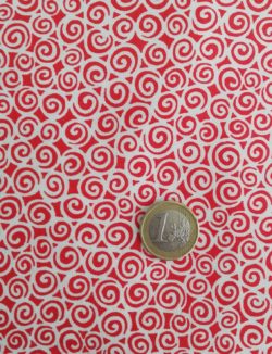 Spirale blanche et rouge 5572