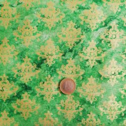 Motif doré sur fond vert 8214