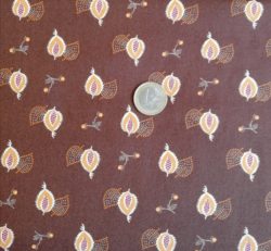Plumes oranges sur fond marron 2731