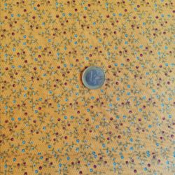 Petites fleurs sur fond orange 8856