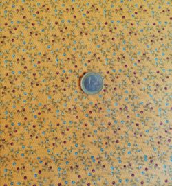 Petites fleurs sur fond orange 8856