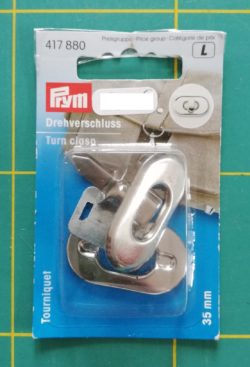 Fermoir tourniquet pour sac inox Prym 417880