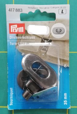 Fermoir tourniquet pour sac noir Prym 417883