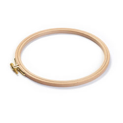 Tambour à broderie ou boutis 160 mm en hêtre 611676