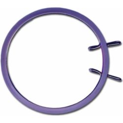 Cercle à broder plastique violet ou rose 130 mm