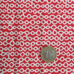 Rond blanc fond rouge 5428