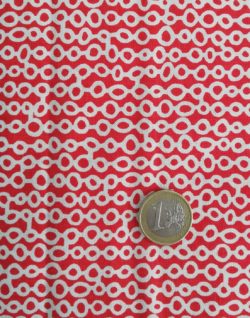 Rond blanc fond rouge 5428