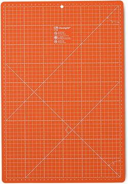Planche à découper auto-cicatrisante orange 45 cm x 30 cm et en inch