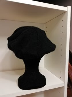 Béret Femme Noir 100% laine mérino – Image 2