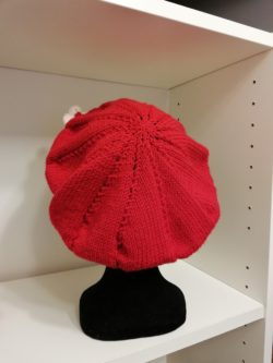 Béret Femme rouge 100% laine mérino – Image 2