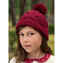 Bonnet à torsades 6-8 ans en Idéal