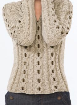 Pull à torsades en Sport