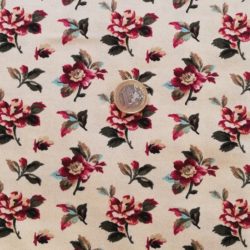 Fleurs sur fond beige 10156