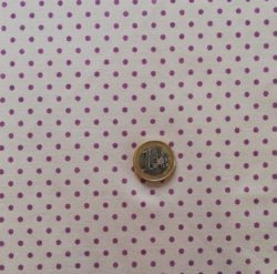 Petits points lilas sur fond gris 10439