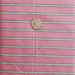 Rayures sur fond rose, Tissu japonais 5022