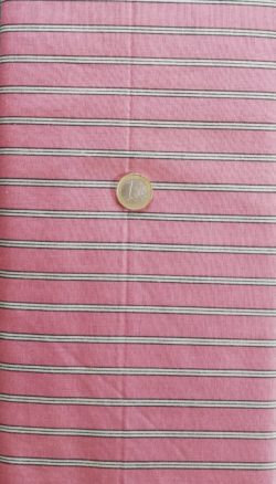 Rayures sur fond rose, Tissu japonais 5022