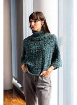 Poncho femme en Louise – Image 2
