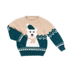 Pull jacquard ours enfant