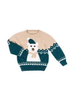 Pull jacquard ours enfant