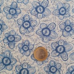 The sweet life vert grosses fleurs bleues 7972