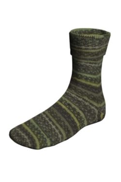 Chaussettes en laine 44/45 verte-noire