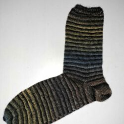 Chaussettes en laine 40/41 bleu jaune