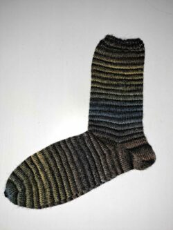 Chaussettes en laine 40/41 bleu jaune