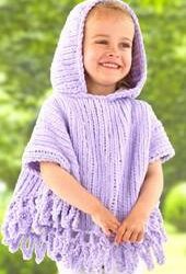 Poncho à capuche Velvet 4-6-8 ans