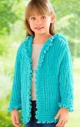 Manteau à capuche Velvet 4-6-8 ans