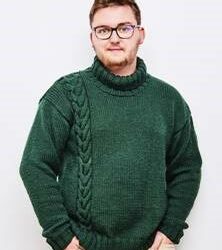 Pull torsade Homme
