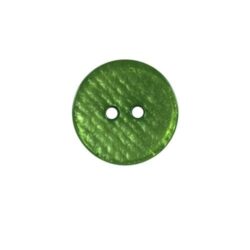 Bouton vert 18 mm effet nacré