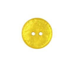 Bouton jaune 18 mm effet nacré
