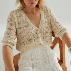 Modèle gilet femme Justine de Phildar