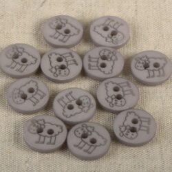 Bouton Mouton 2 trous 15 mm – Image 3