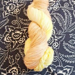 Echeveaux Laine à chaussettes Jaune orangé laine soie