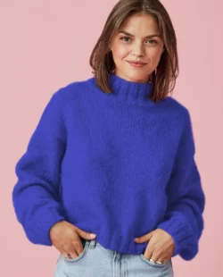 Pull Femme Margarette de Pingouin en Pingo Brush Mohair – Image 2