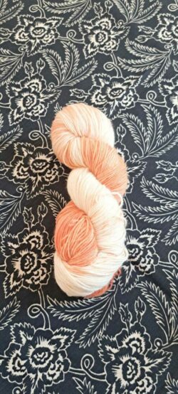 Echeveau de Laine à chaussettes Laine/soie orangé dégradé