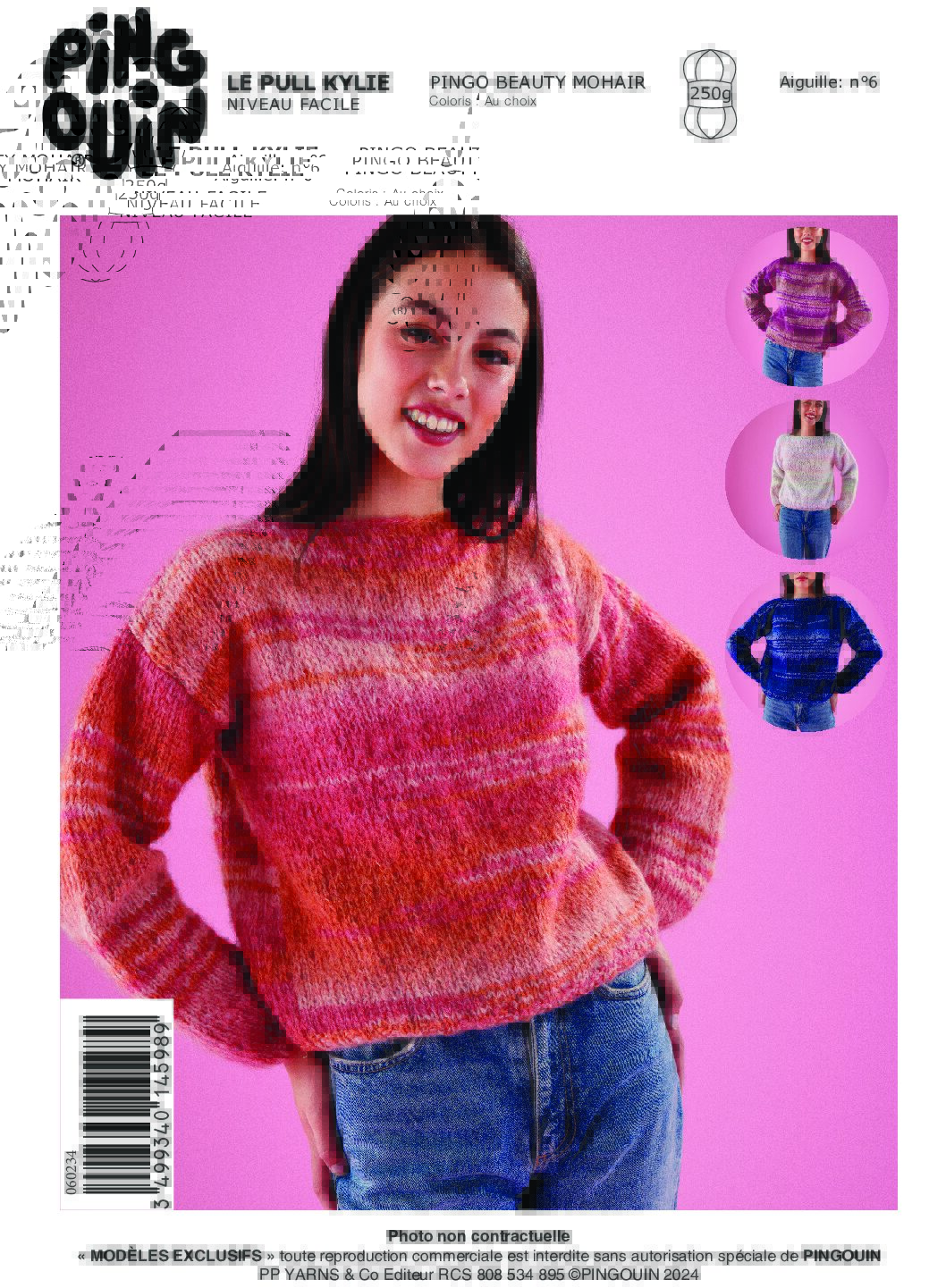 Pull Femme Kylie de Pingouin en Pingo Beauty Mohair