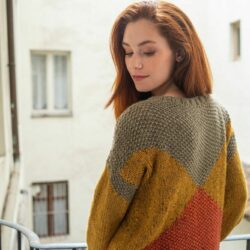 Pull 3 Couleurs en Aran Tweed de Laines du Nord